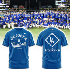 Los Angeles Dodgers Royal Postseason Locker Room Pullover Tshirt | Jogger | Cap V2
