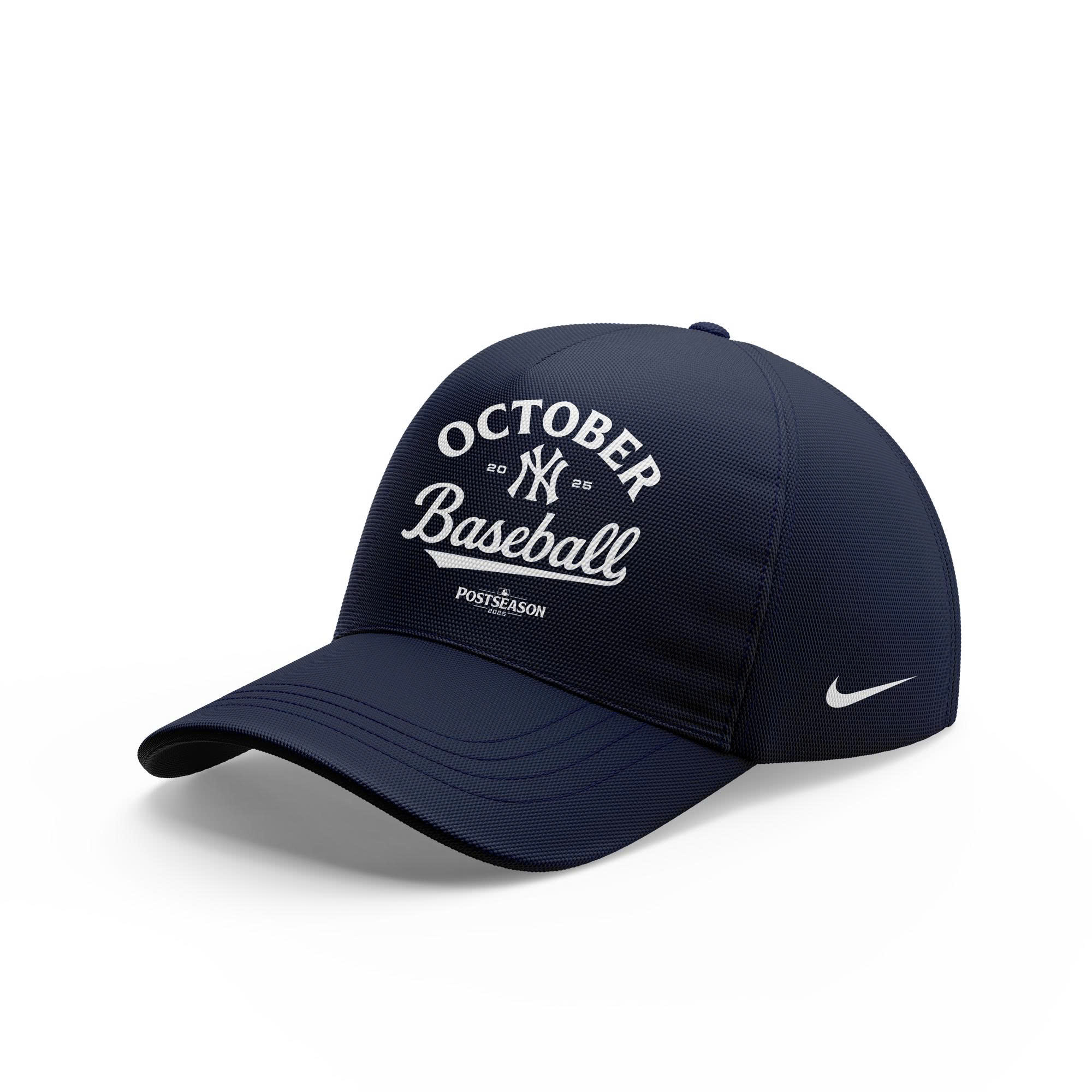 New York Yankees Navy Postseason Locker Room Tshirt | Jogger | Cap V2 - Image 4