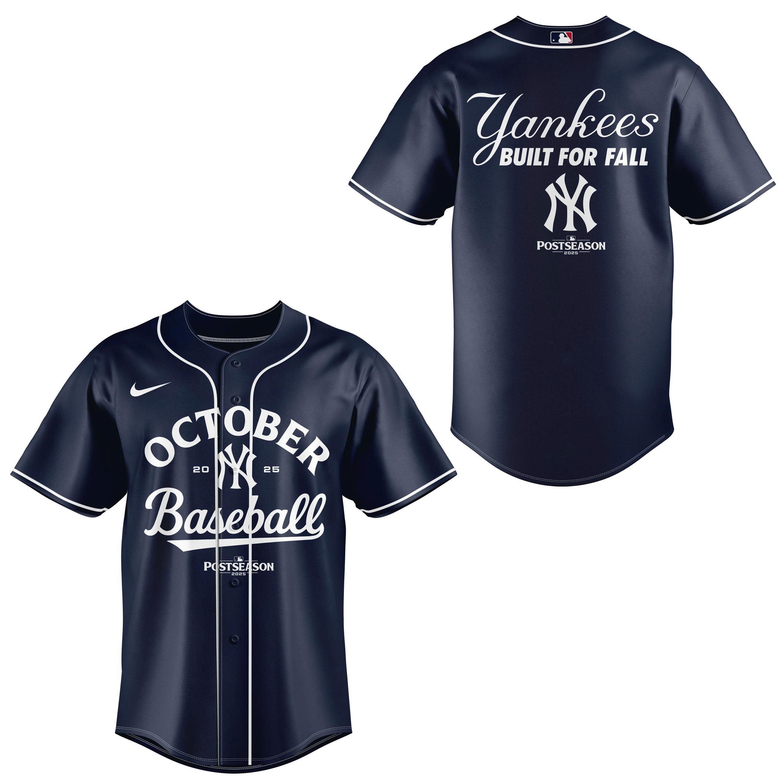 New York Yankees Navy Postseason Locker Room Jersey | Jogger | Cap - Image 2