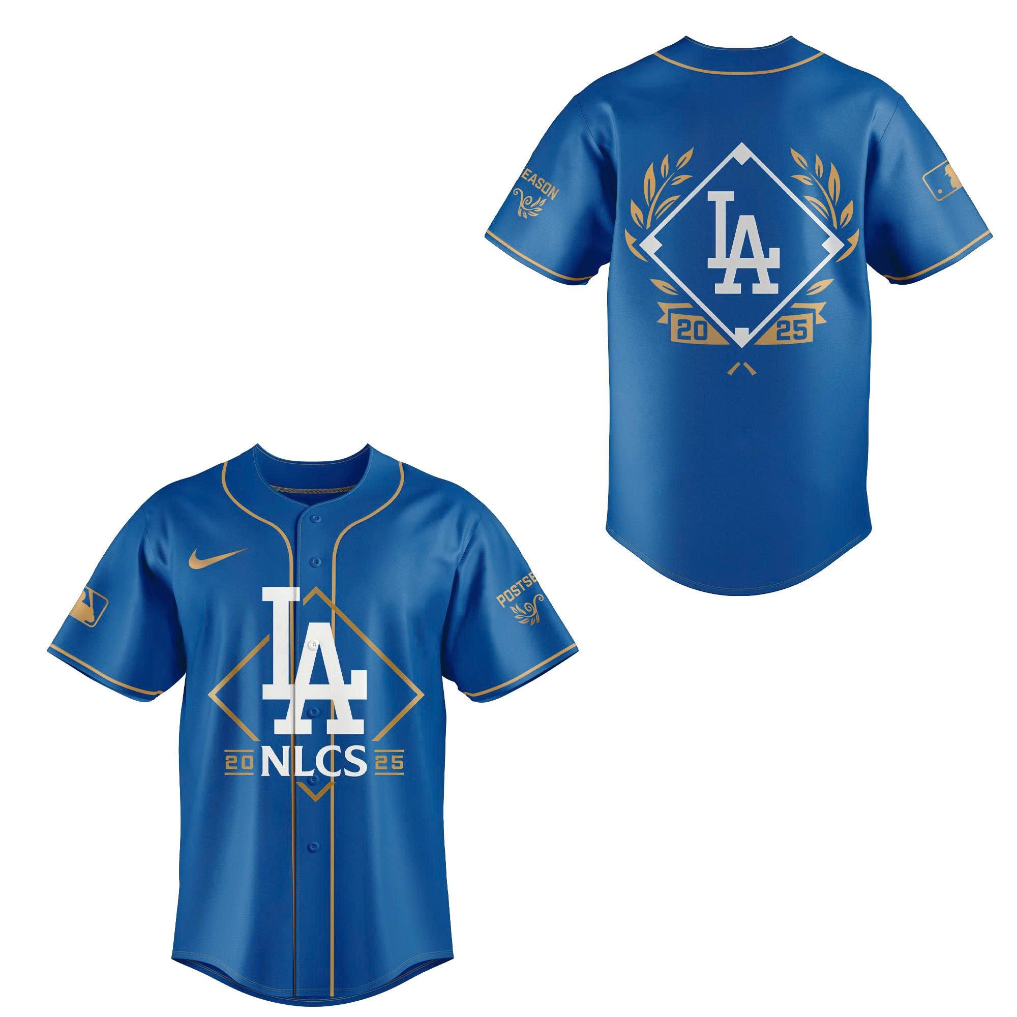 Los Angeles Dodgers Blue National League Division Series Champions Locker Room Baseball Jersey Combo - Image 2