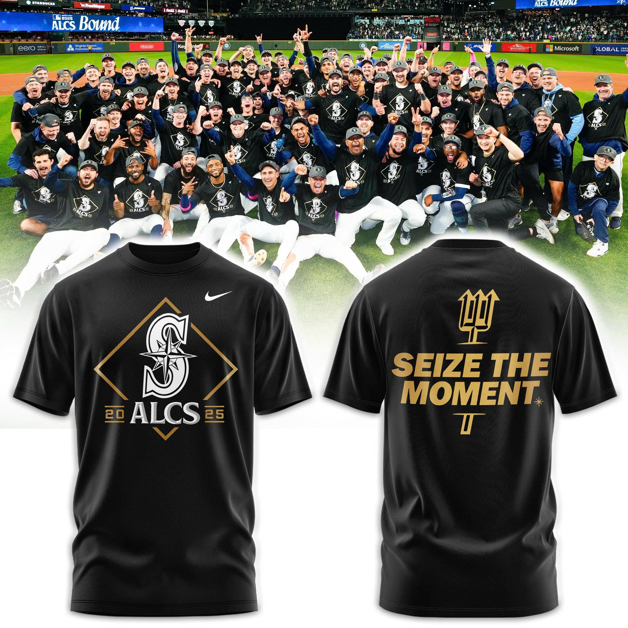 Seattle Mariners American League Division Series Champions Locker Room Tshirt | Jogger