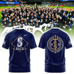 Seattle Mariners Black 2025 American League Division Series Champions Locker Room Combo Tshirt | Jogger