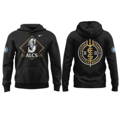Alternative view of Seattle Mariners Black 2025 American League Division Series Champions Locker Room Hoodie | Jogger