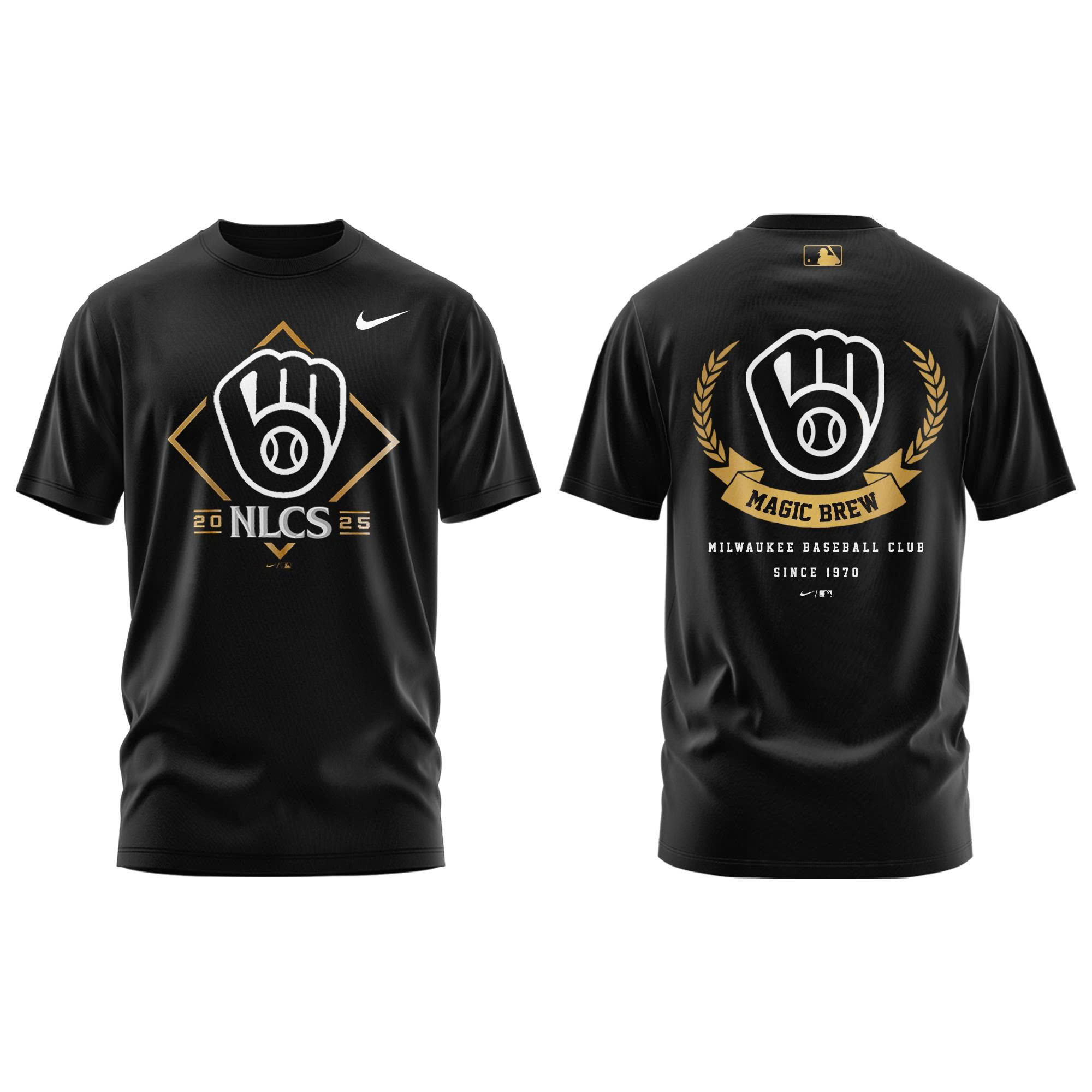 Milwaukee Brewers National League Division Series Champions Locker Room Combo Tshirt | Jogger | Cap V2 - Image 2