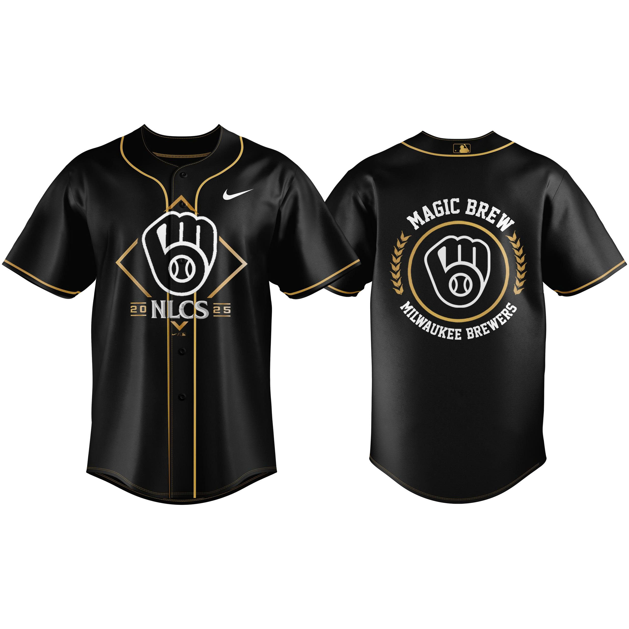 Milwaukee Brewers National League Division Series Champions Locker Room Combo Jersey| Jogger | Cap - Image 2