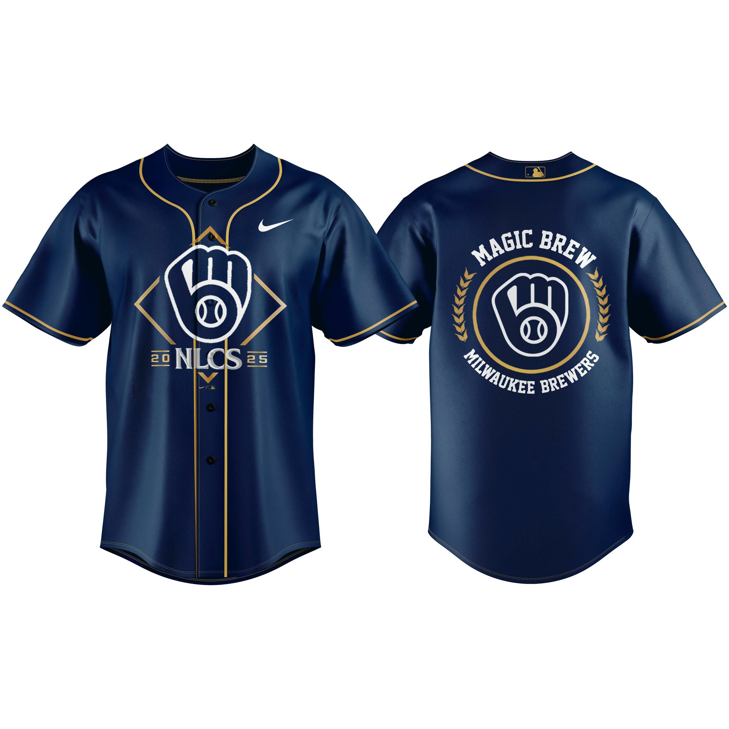 Milwaukee Brewers National League Division Series Champions Locker Room Combo Jersey| Jogger | Cap - Image 2
