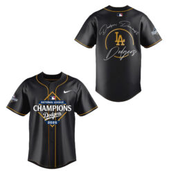 Alternative view of Los Angeles Dodgers National League Champions Locker Room Combo Jersey| Jogger | Cap