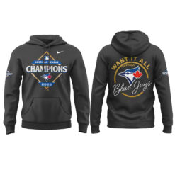 Alternative view of Toronto Blue Jays American League Champions Locker Room Hoodie| Joggers | Cap