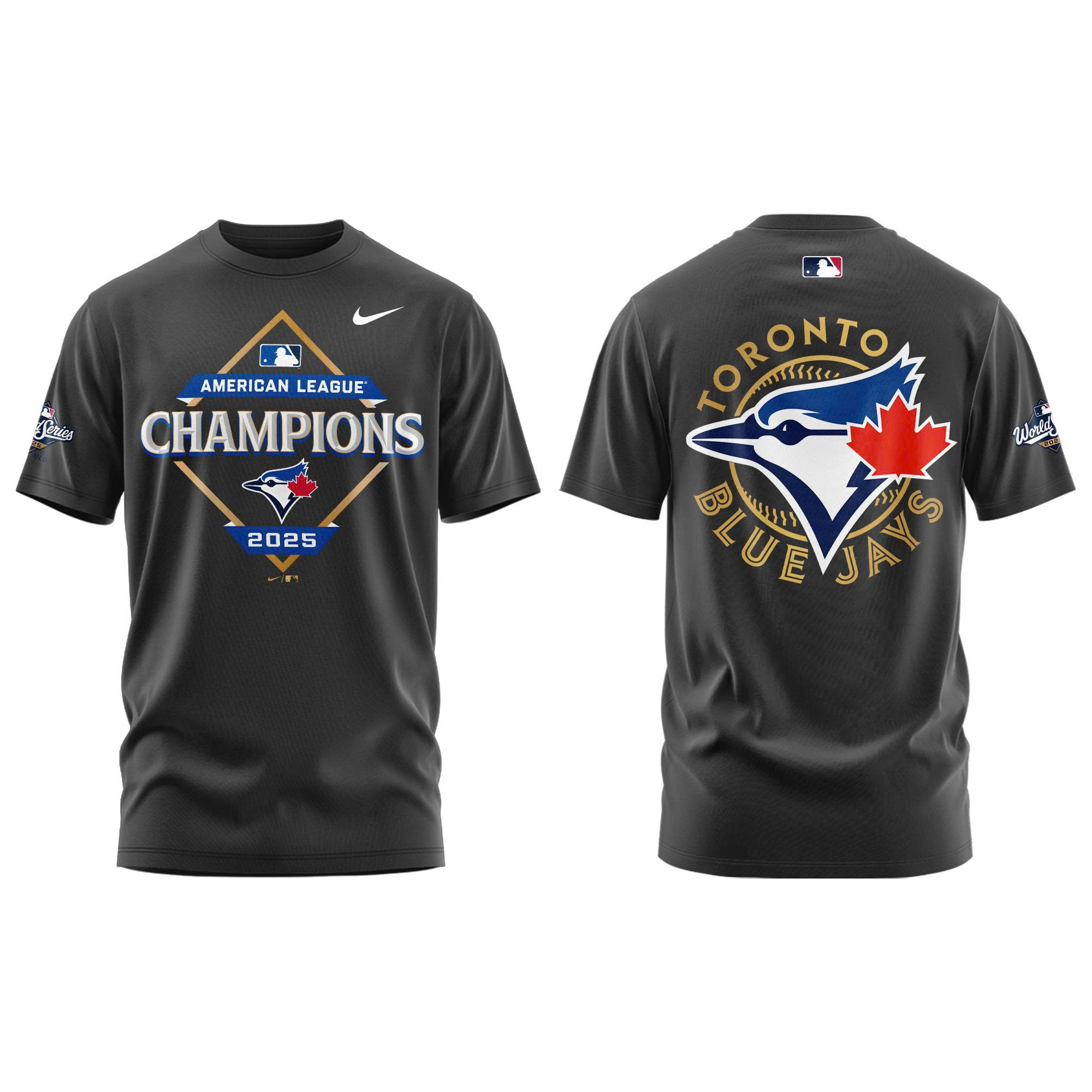 Toronto Blue Jays American League Champions Locker Room Tshirt | Joggers | Cap V3 - Image 2