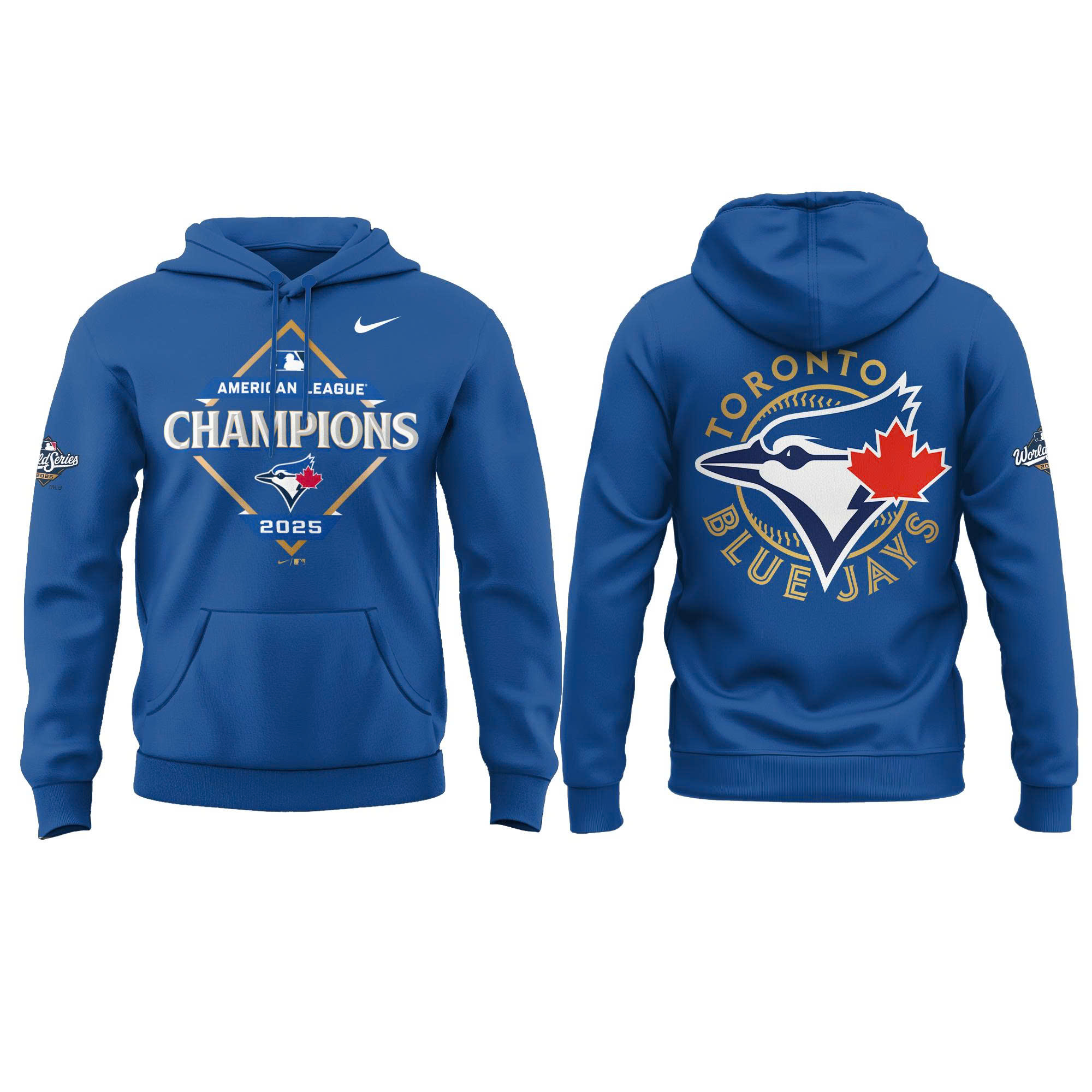 Toronto Blue Jays American League Champions Locker Room Hoodie| Joggers | Cap V3 - Image 2