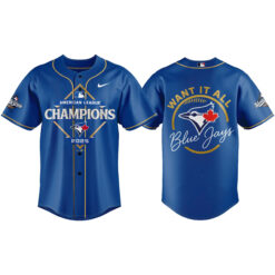 Alternative view of Toronto Blue Jays American League Champions Locker Room Jersey | Joggers | Cap