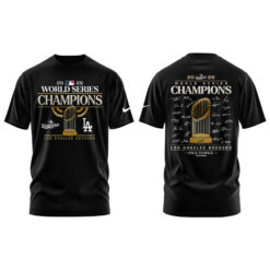 Alternative view of Los Angeles Dodgers 2025 World Series Champions Tshirt | Jogger | Cap