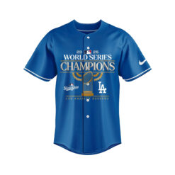 Alternative view of Los Angeles Dodgers 2025 World Series Champions Jersey| Jogger | Cap