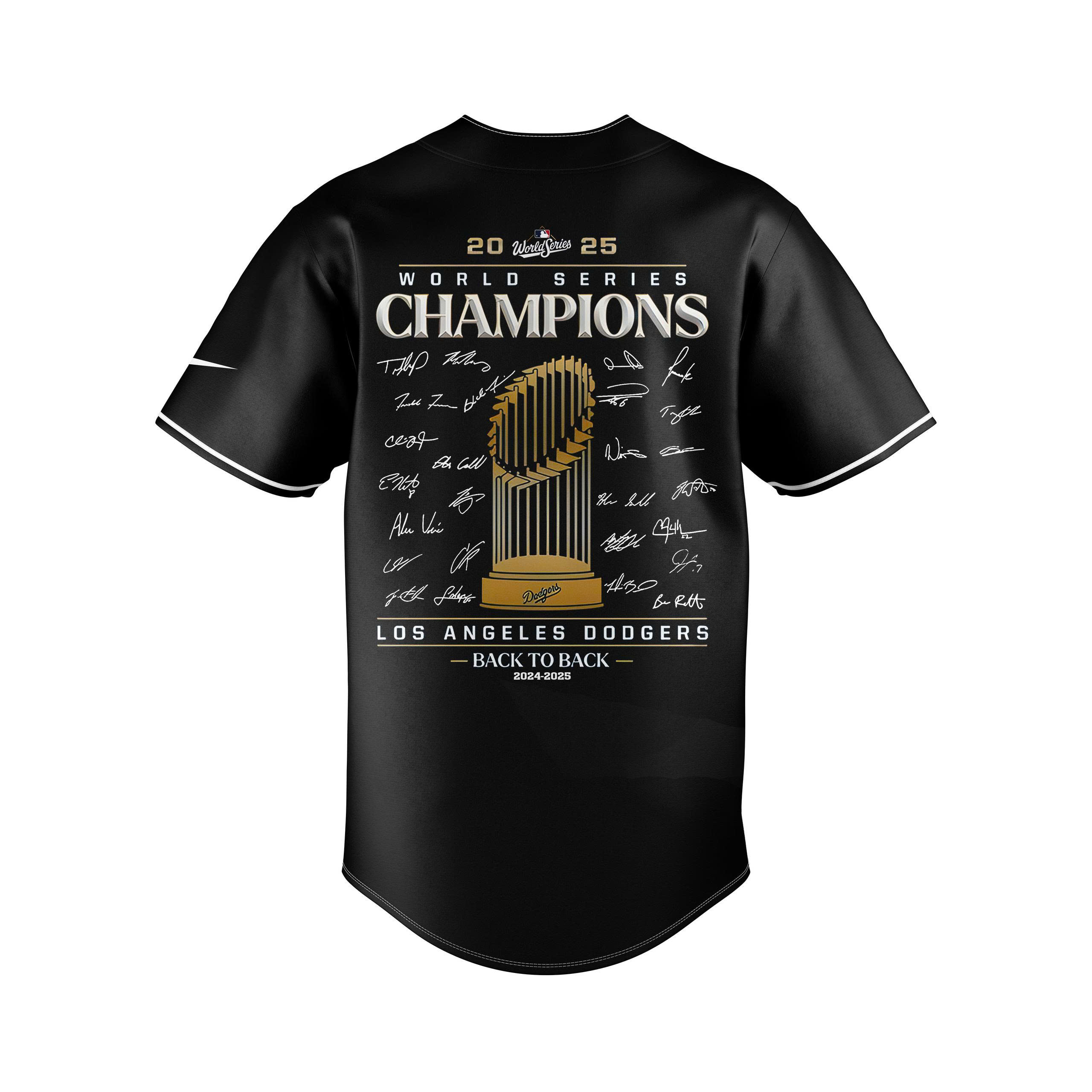 Los Angeles Dodgers 2025 World Series Champions Jersey| Jogger | Cap - Image 3