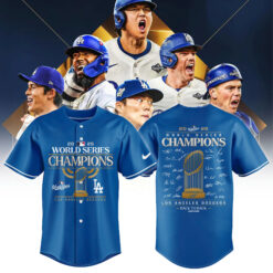 Los Angeles Dodgers 2025 World Series Champions Jersey| Jogger | Cap