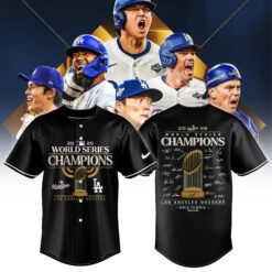 Los Angeles Dodgers 2025 World Series Champions Jersey| Jogger | Cap