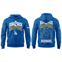 Alternative view of Los Angeles Dodgers World Series Champions Hoodie | Jogger | Cap V2