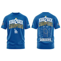 Alternative view of Los Angeles Dodgers World Series Champions Tshirt | Jogger | Cap V2