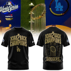 Los Angeles Dodgers World Series Champions Black Tshirt | Jogger | Cap V2