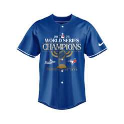 Alternative view of Toronto Blue Jays 2025 World Series Champions Jersey| Jogger | Cap