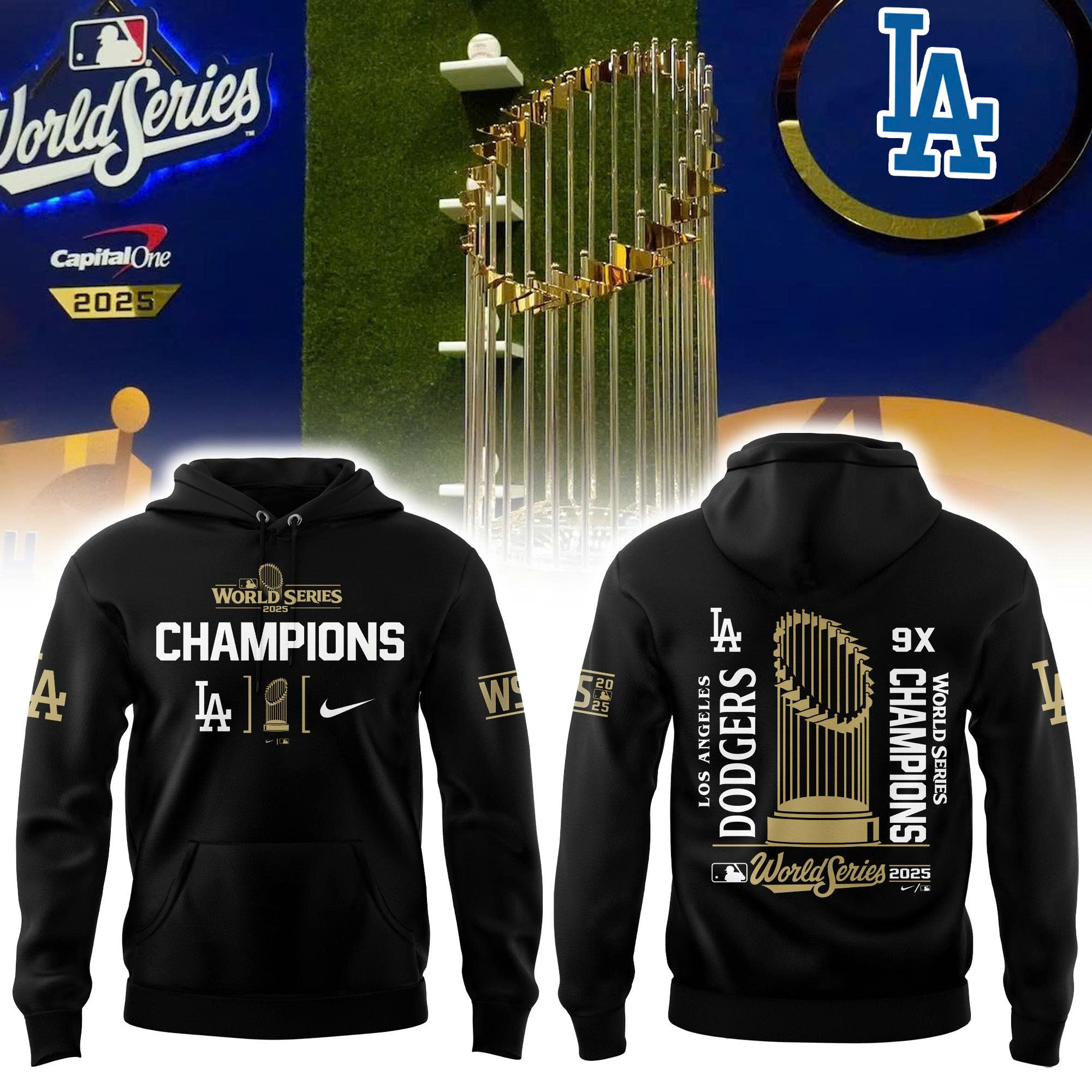 Los Angeles Dodgers 2025 World Series Champions Hoodie | Jogger | Cap V3