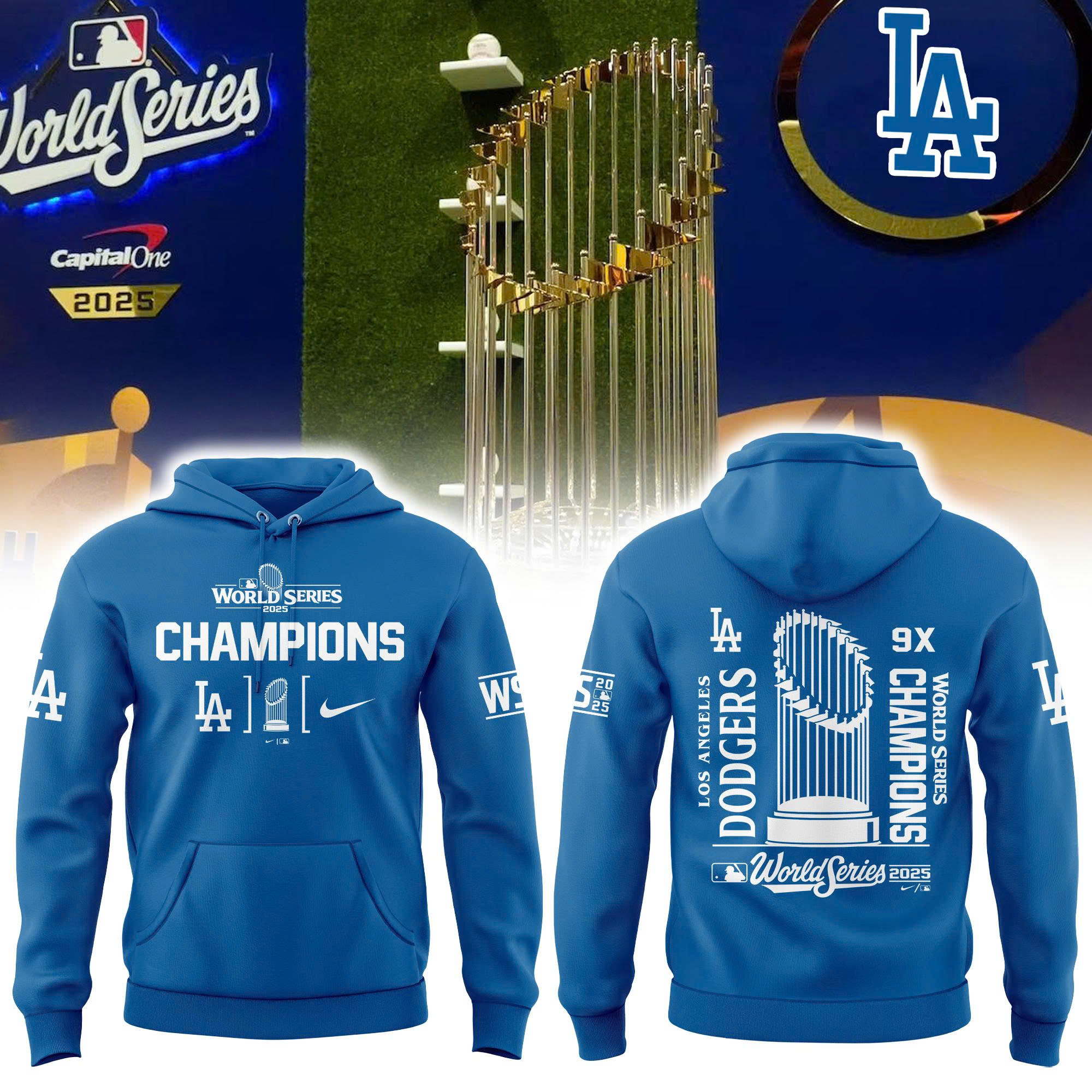 Los Angeles Dodgers 2025 World Series Champions Hoodie | Jogger | Cap V3