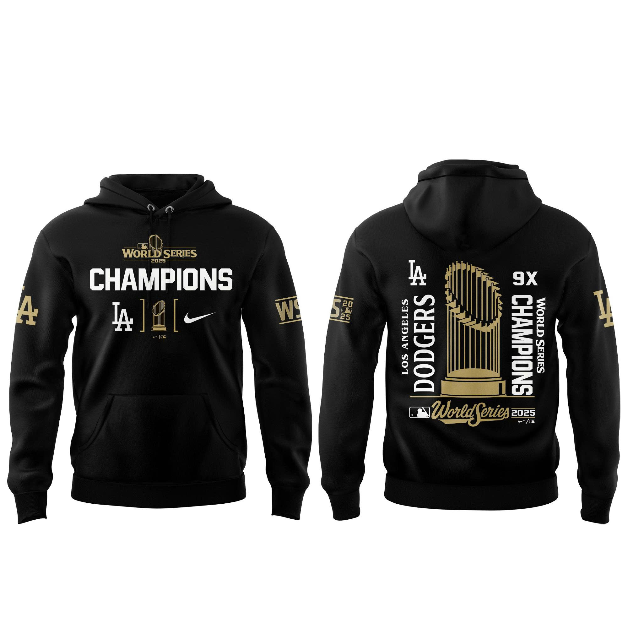 Los Angeles Dodgers 2025 World Series Champions Hoodie | Jogger | Cap V3 - Image 2