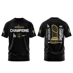 Alternative view of Los Angeles Dodgers 2025 World Series Champions Tshirt | Jogger | Cap V3
