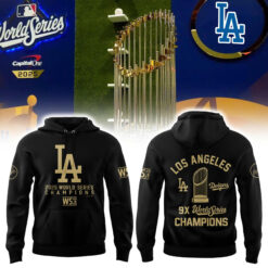 Los Angeles Dodgers World Series Champions Black Hoodie | Jogger | Cap V4