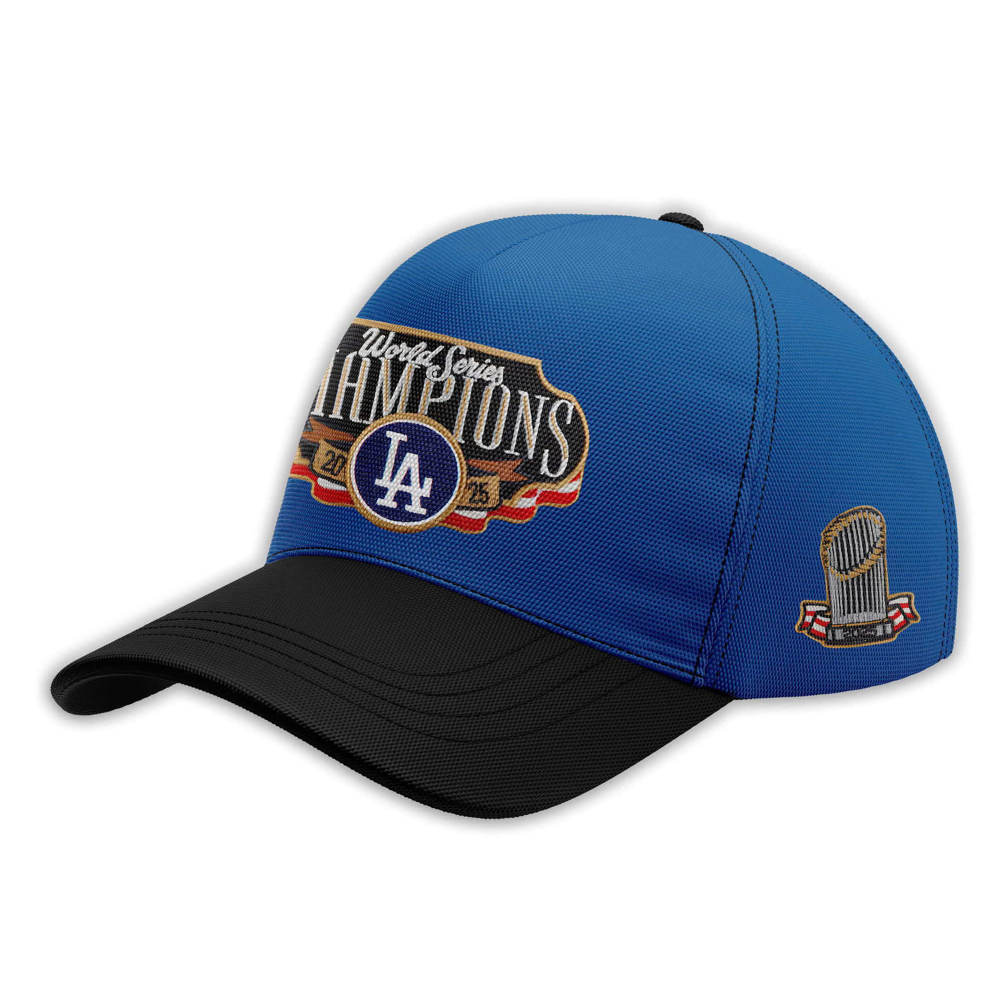 Los Angeles Dodgers Fanatics Black 2025 World Series Champions Locker Room Parade Tshirt | Jogger | Cap - Image 4