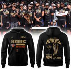 Jordan Brand Black New York Knicks 2025 NBA Cup Champions Locker Room Limited Edition Hoodie | Jogger | Cap
