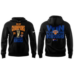 Alternative view of Jordan Brand Black New York Knicks 2025 NBA Cup Champions Limited Edition Hoodie | Jogger | Cap
