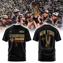 New York Knicks 2025 NBA Cup Champions Locker Room Tshirt