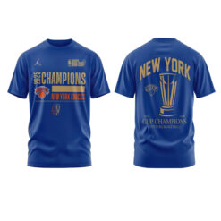 Alternative view of New York Knicks 2025 NBA Cup Champions Locker Room Tshirt