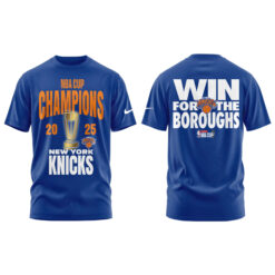 Alternative view of Jordan Brand Black New York Knicks 2025 NBA Cup Champions Limited Edition Tshirt | Jogger | Cap v2