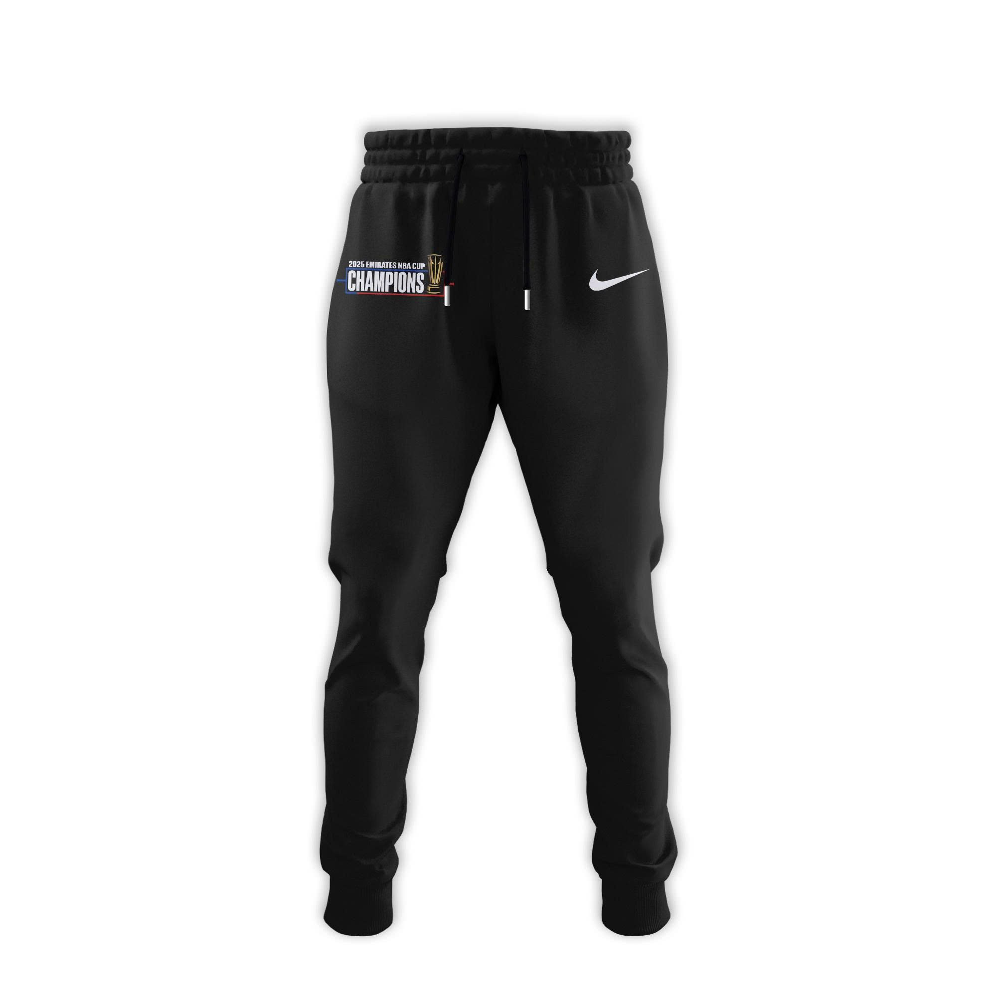 Jordan Brand Black New York Knicks 2025 NBA Cup Champions Limited Edition Tshirt | Jogger | Cap v2 - Image 4