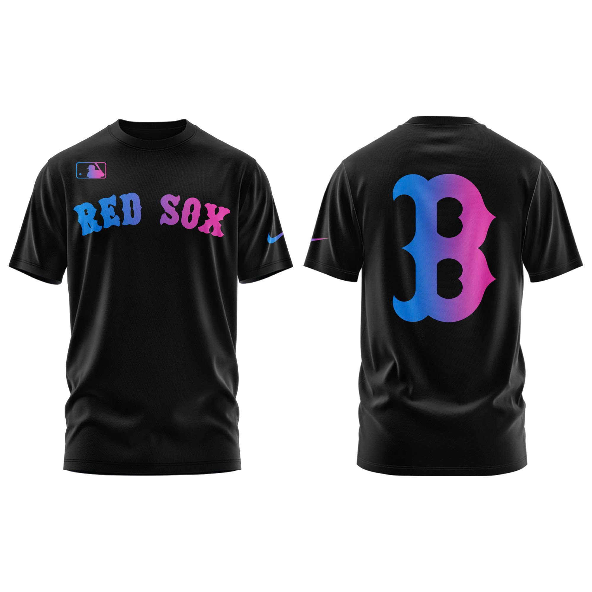 '26 Boston Red Sox Cyberpunk Warm Up Limited Edition Tshirt | Jogger | Cap - Image 2