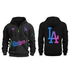 Alternative view of '26 Los Angeles Dodgers Cyberpunk Warm Up Zip Hoodie | Cap | Jogger