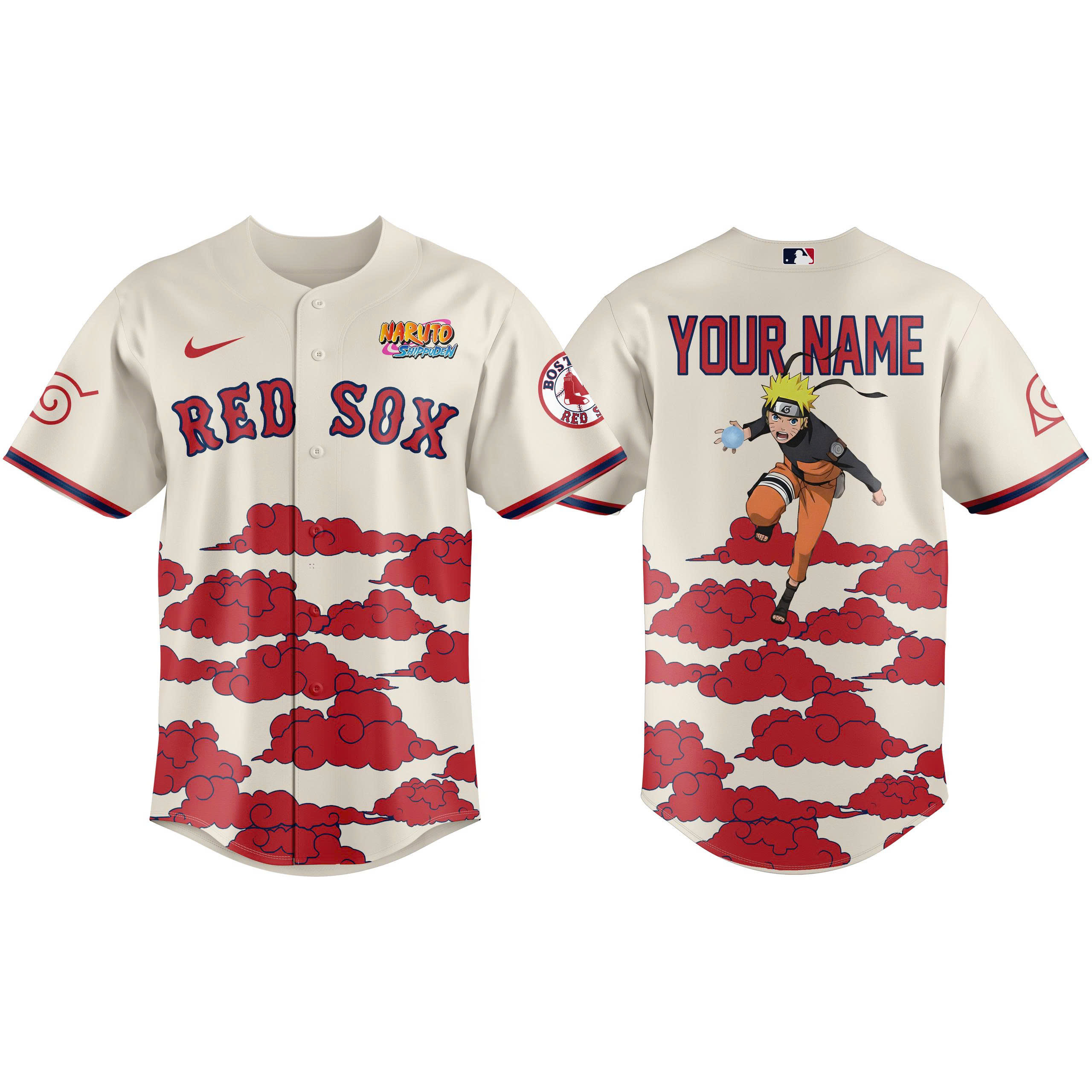 Boston Red Sox NARUTO NIGHT Limited Edition Jersey| Jogger | Cap - Image 2