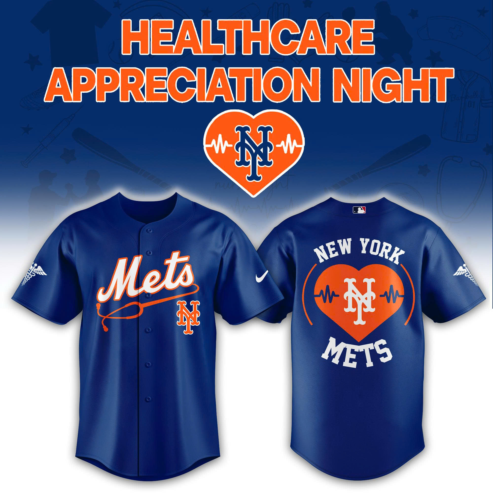 New York Mets Healthcare Appreciation Night Limited Edition Jersey | Jogger | Cap