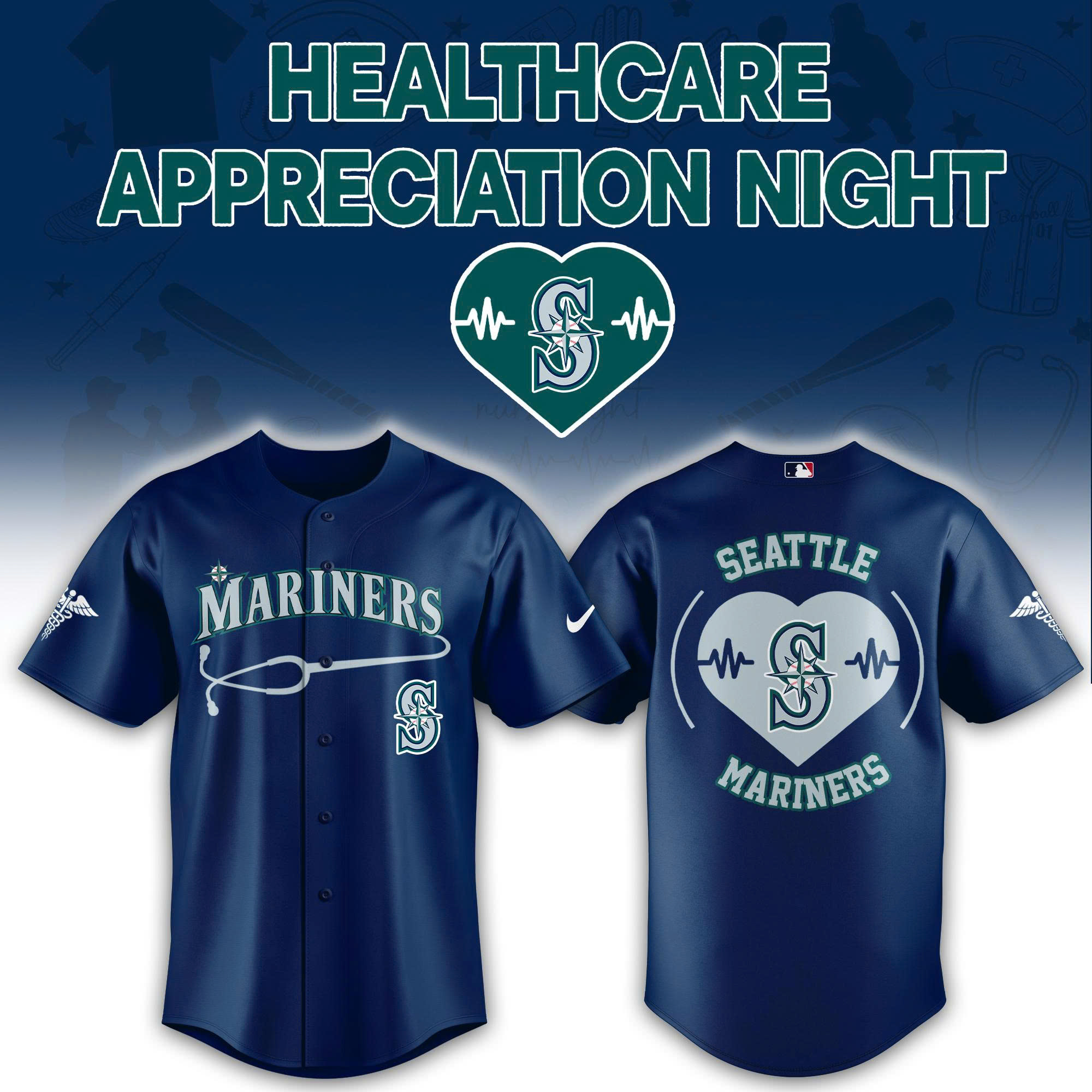 Seattle Mariners Healthcare Appreciation Night Limited Edition Jersey | Jogger