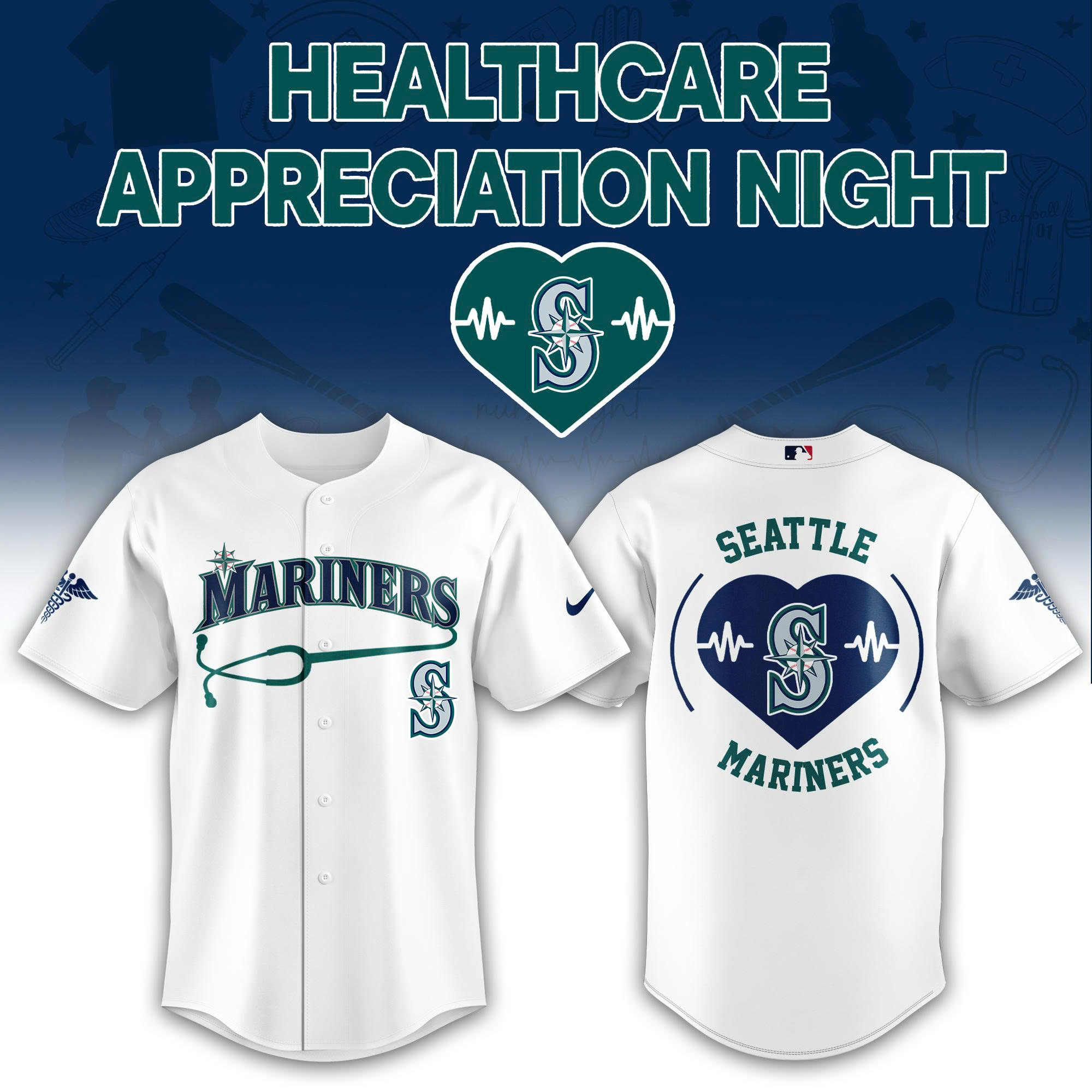 Seattle Mariners Healthcare Appreciation Night Limited Edition Jersey | Jogger