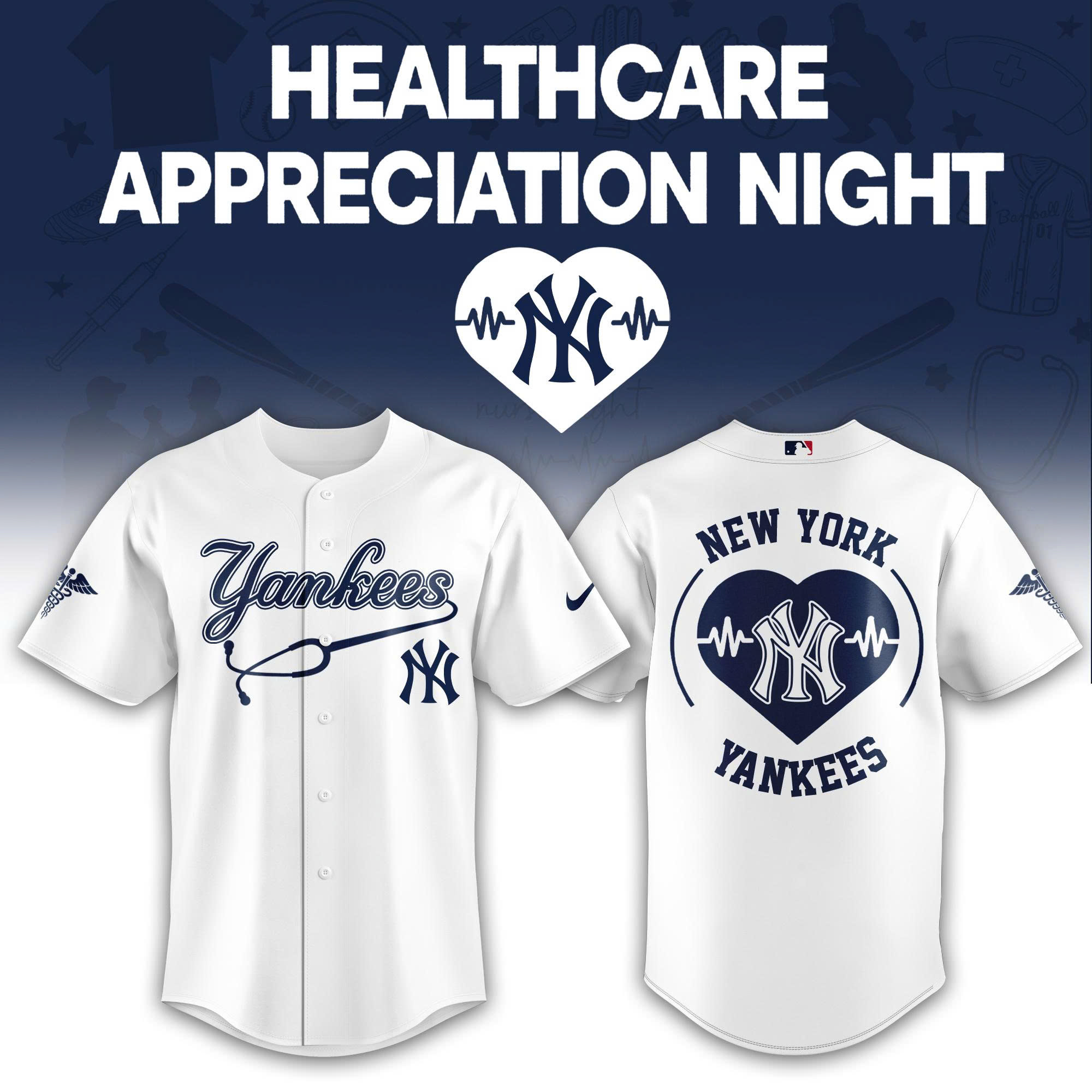 New York Yankees Healthcare Appreciation Night Limited Edition Jersey | Jogger | Cap