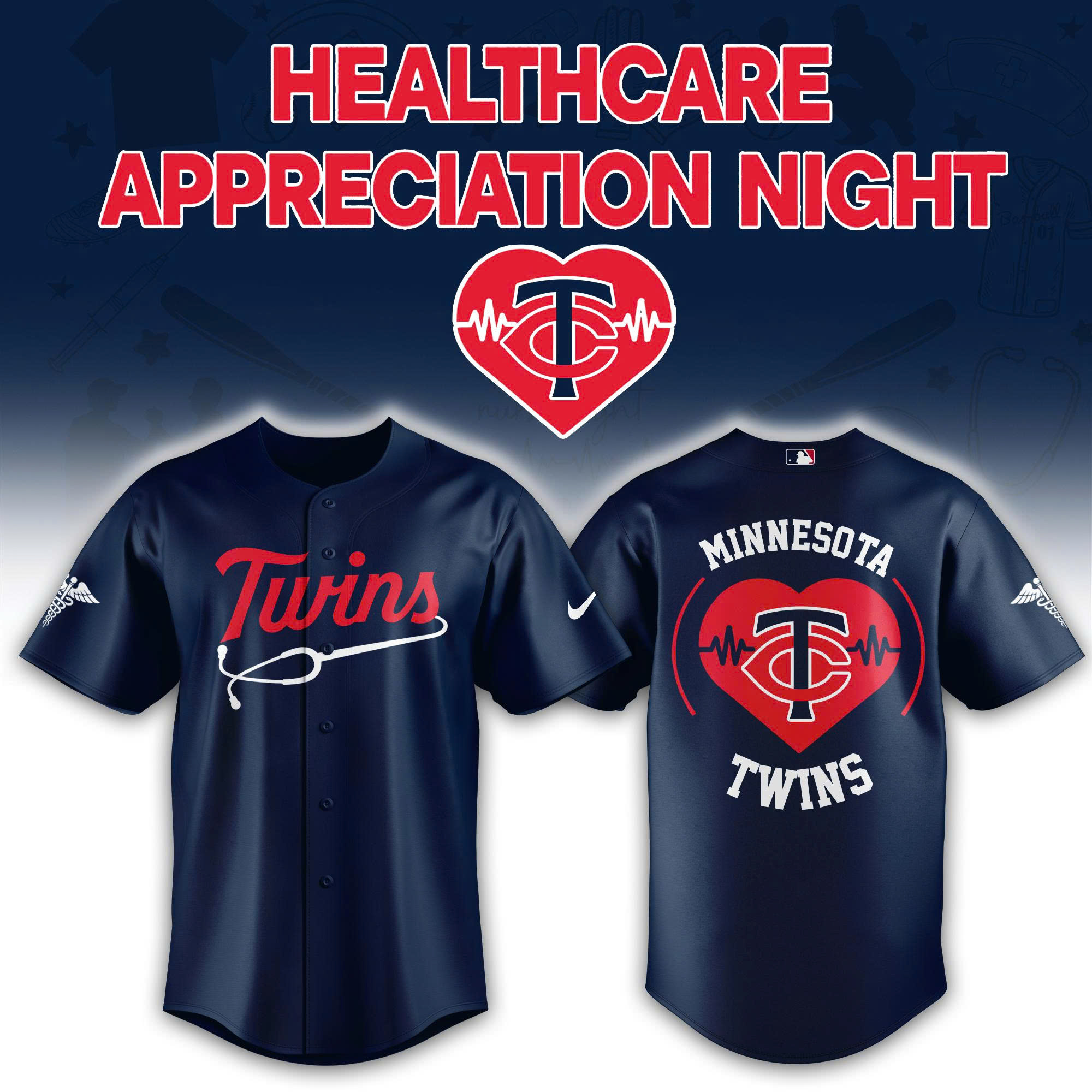 '26 Minnesota Twins Healthcare Appreciation Night Limited Edition Jersey| Jogger | Cap v2