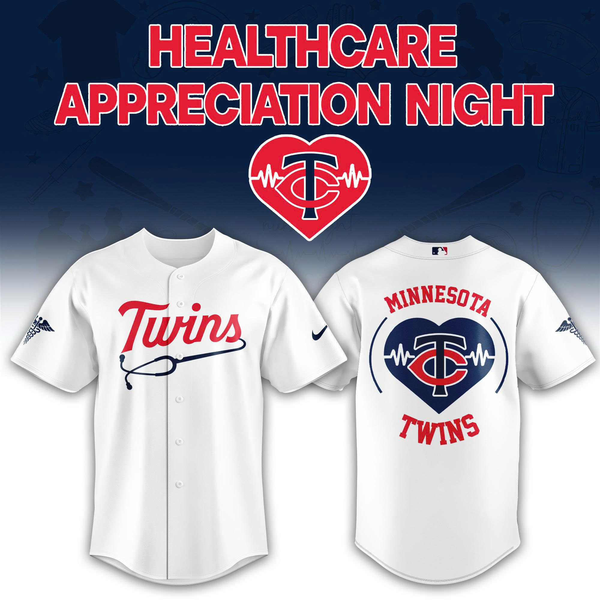 '26 Minnesota Twins Healthcare Appreciation Night Limited Edition Jersey| Jogger | Cap