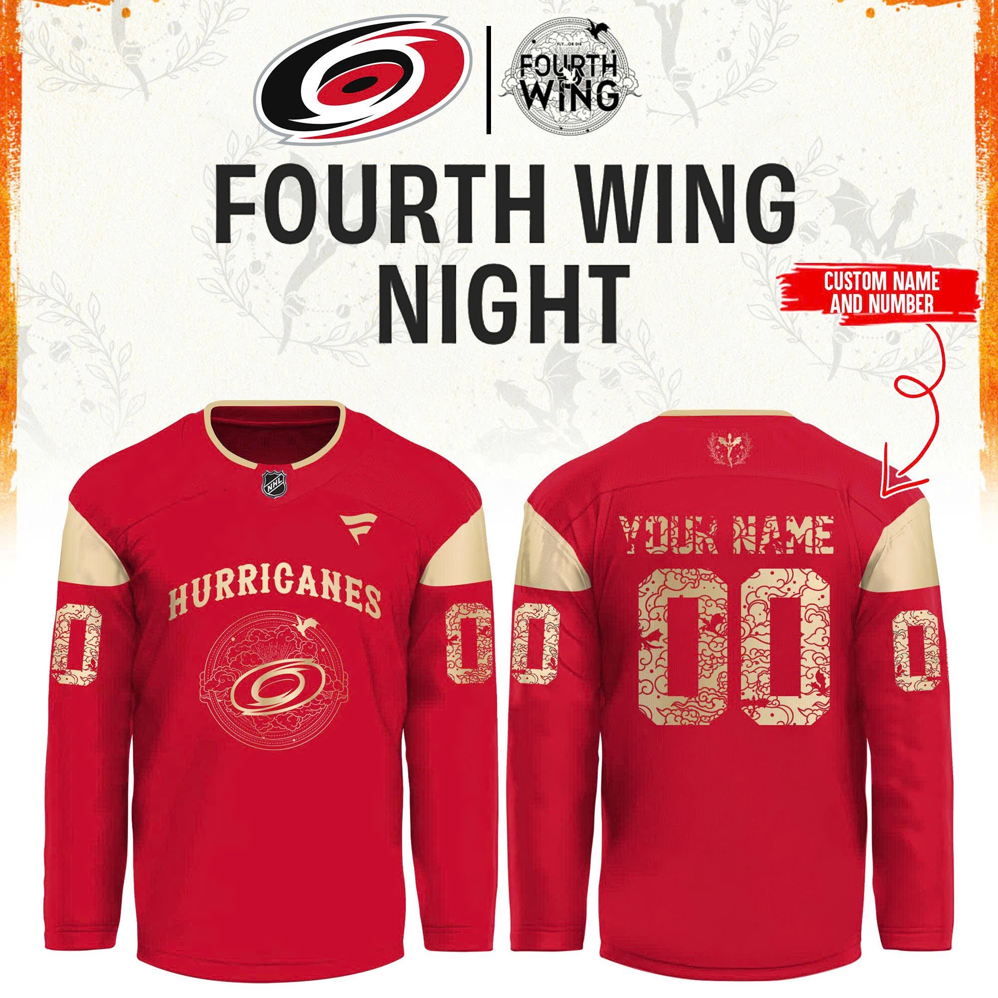 Carolina Hockey Dragon Wing Night Limited Edition Jersey v2