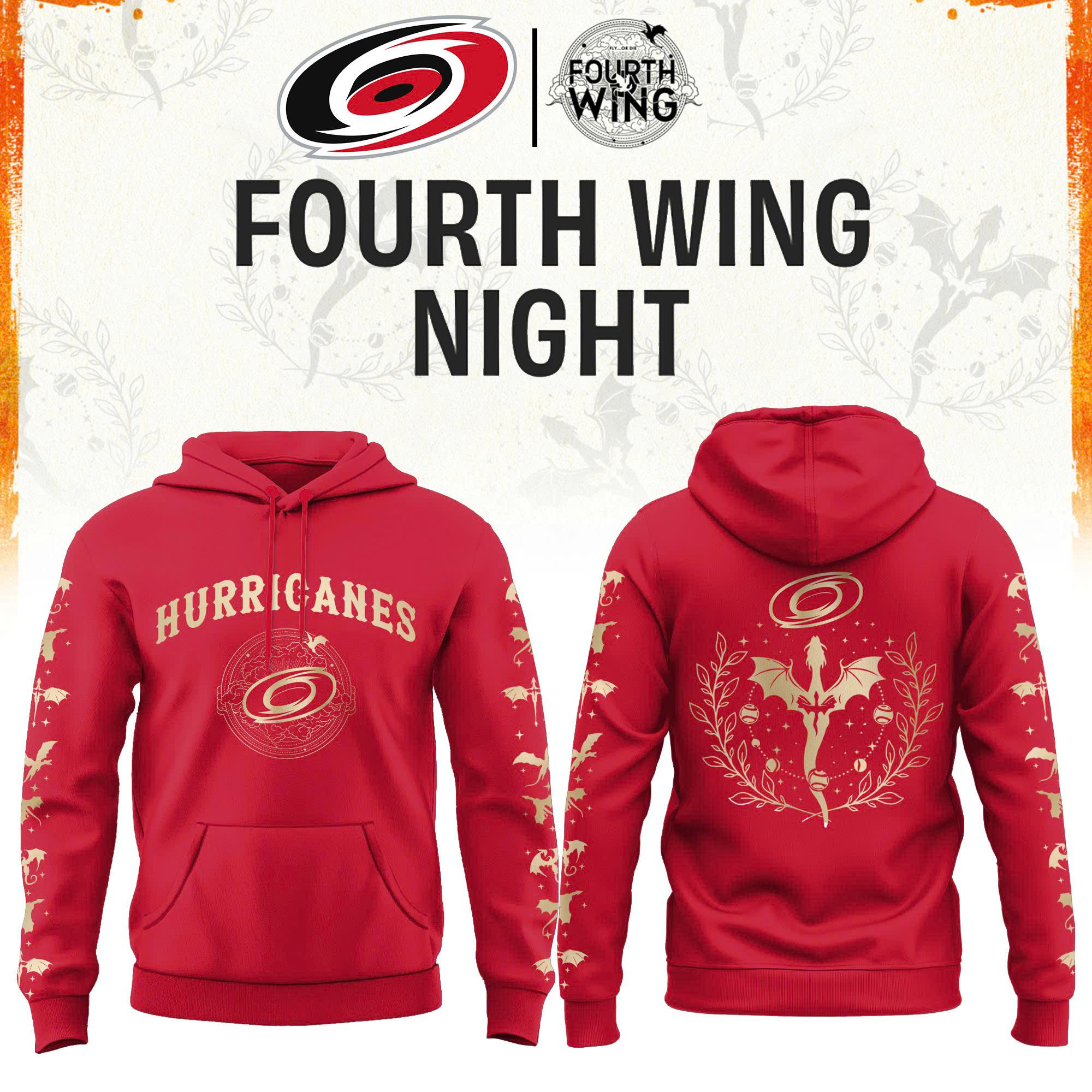 Carolina Hockey Dragon Wing Night Limited Edition Hoodie | Jogger | Cap v2