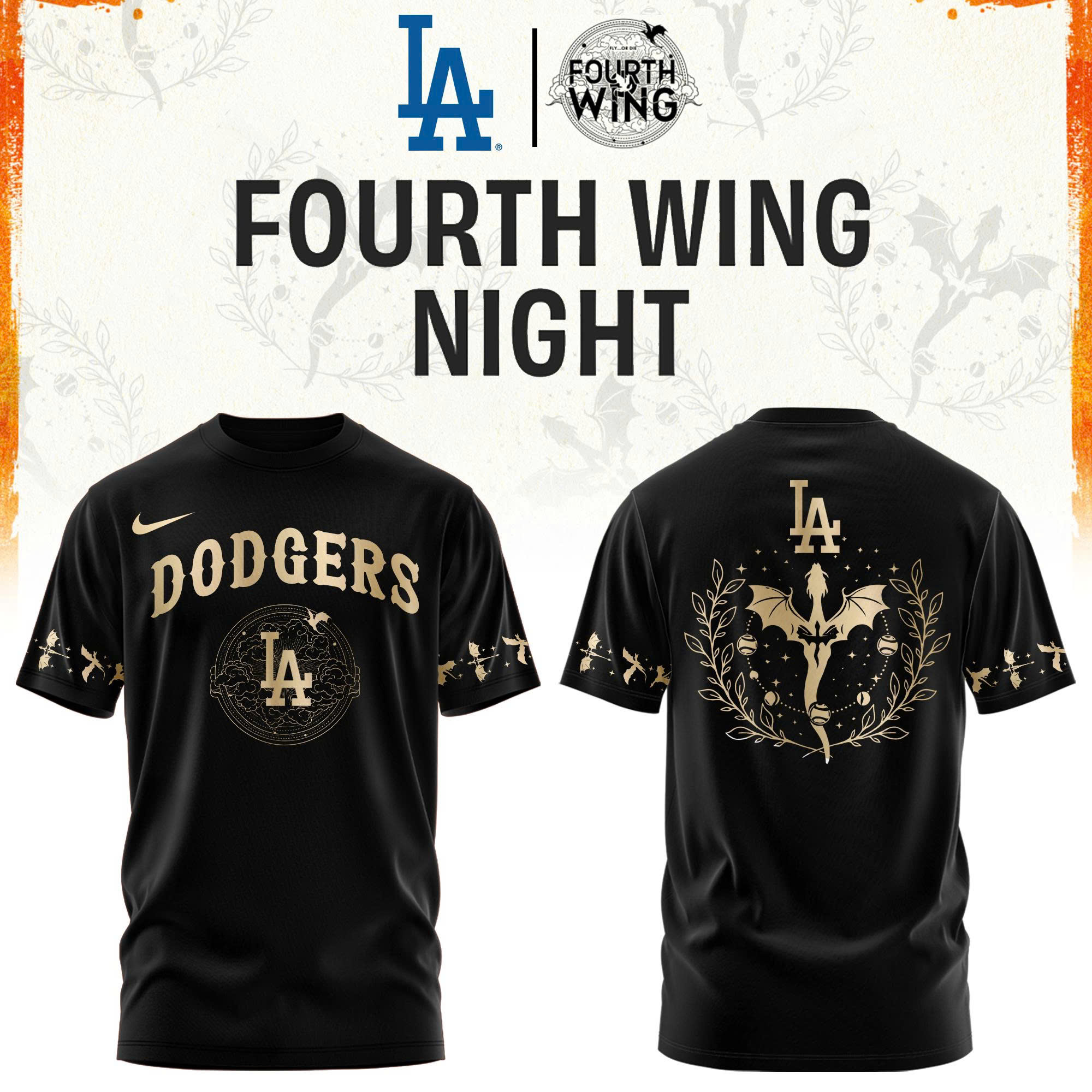 Los Angeles Dodgers Fourth Wings Night Limited Edition Tshirt