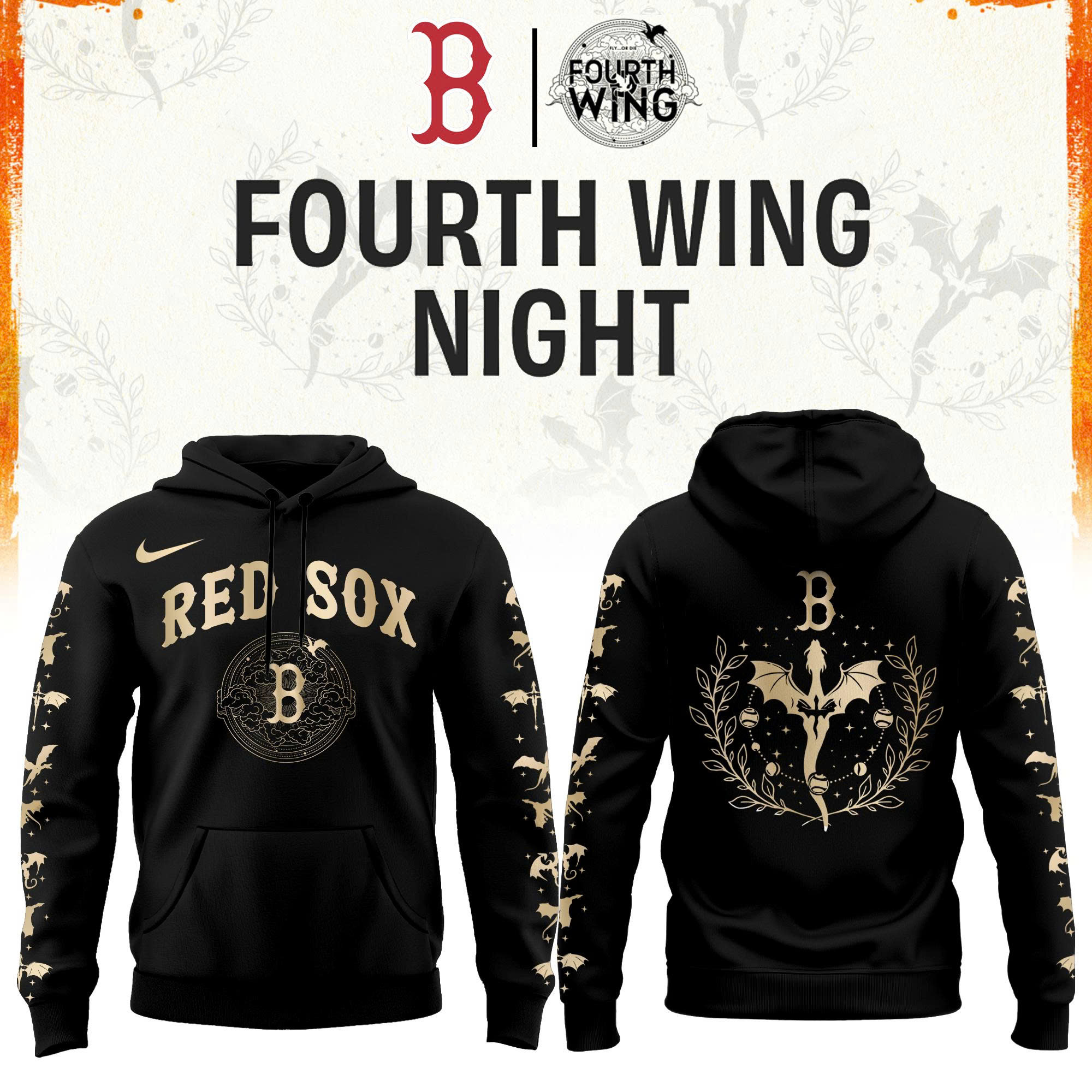 BS Sox Baseball Fourth Wings Night Limited Edition Hoodie