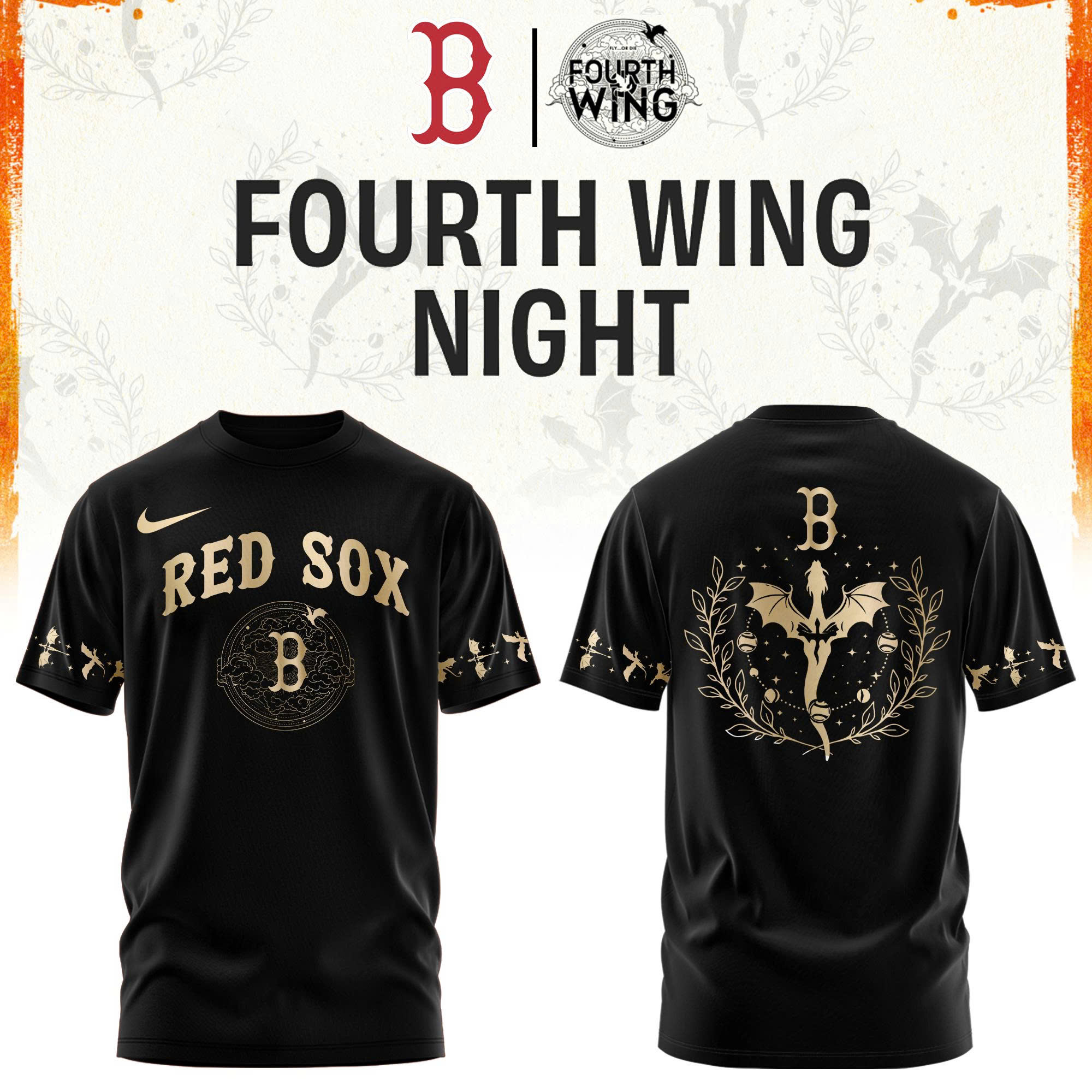BS Sox Baseball Fourth Wings Night Limited Edition Tshirt